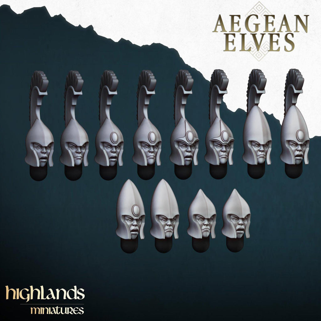 Aegean Elf Spearmen - Highlands miniatures