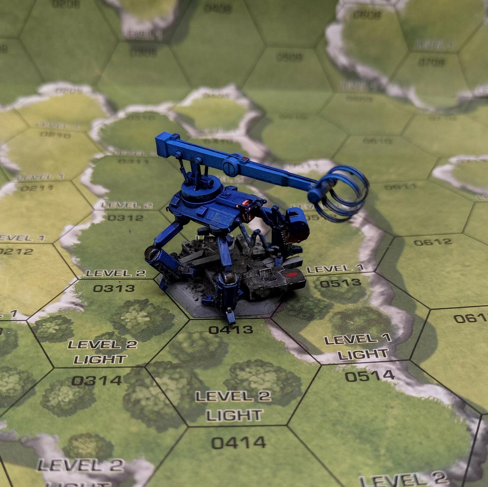 Cherry Picker Agromech | Sir Mortimer Bombito | American Mecha | Compatible with BT and other 6mm Tabletop Wargames