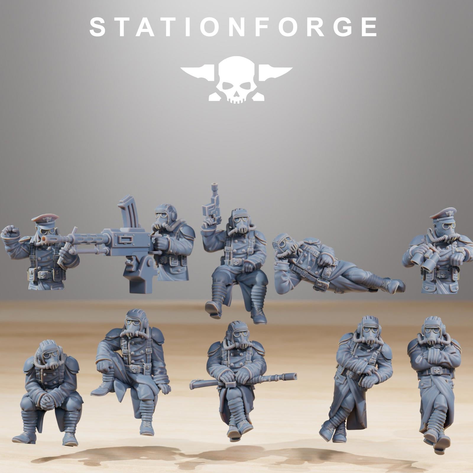 Grim Guard Heavy Battle Tank Crew - set of 10