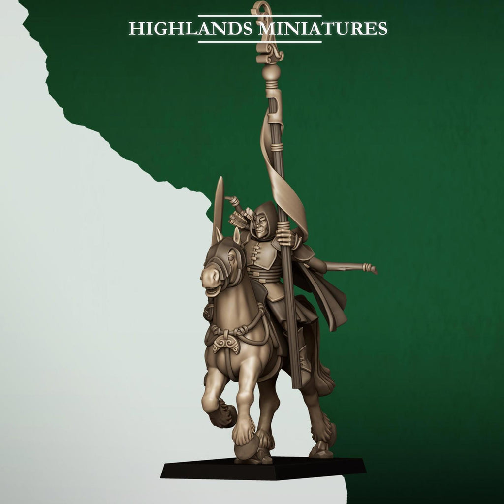 Mounted Feral Archers, Feral Elves - Highlands Miniatures