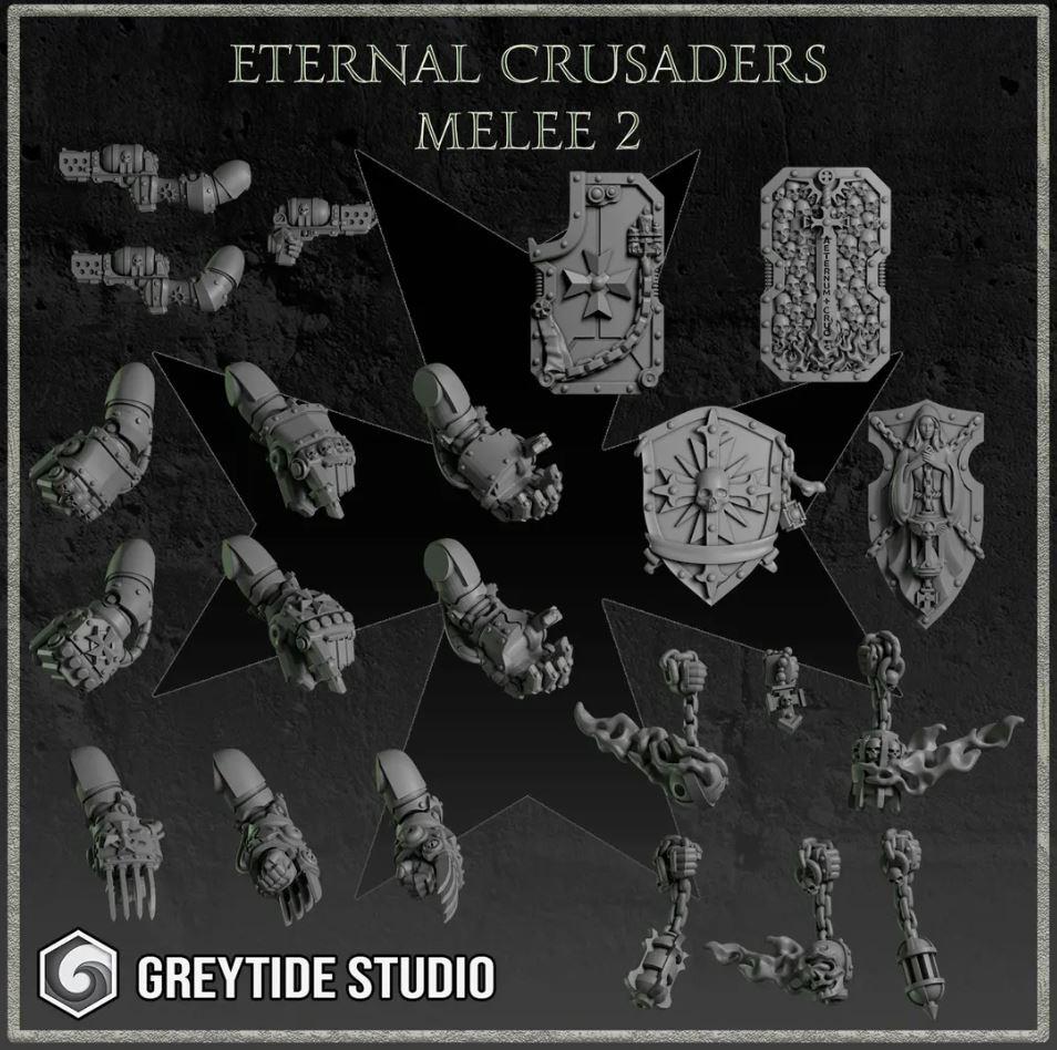 Eternal Crusaders Melee Set GreyTide Studio | Tabletop Miniature Wargaming Grim-Dark Sci-Fi  Proxy