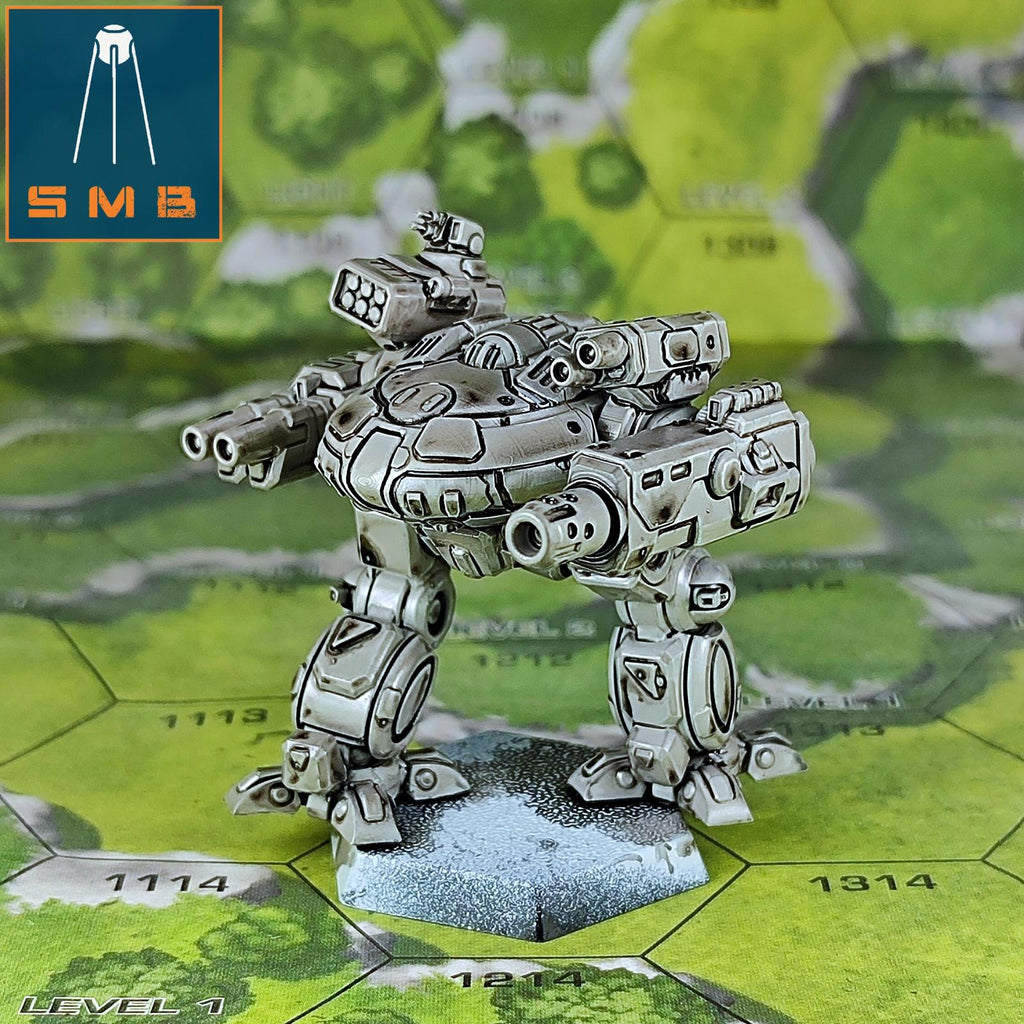 Turkina C | Sir Mortimer Bombito | American Mecha | Compatible with BT and other 6mm Tabletop Wargames