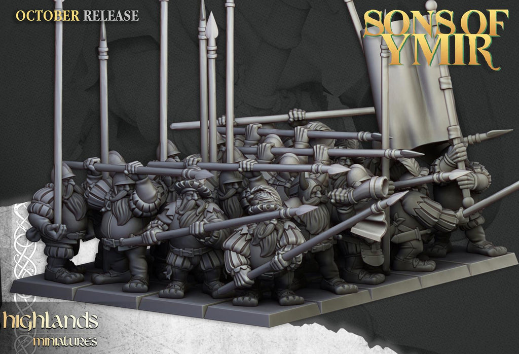 Dwarf Pikemen - Highlands Miniatures