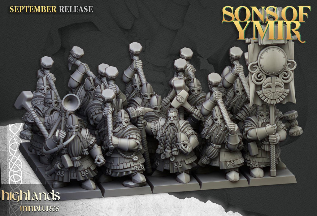 Kings guard dwarfs - Highlands Miniatures