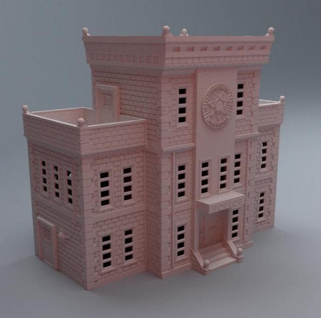 Urban Police Station – Modern City Building for MCP – Corvus Games Terrain
