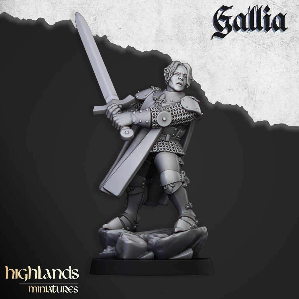 The baroness gallia Foot and mounted | Highlands Miniatures