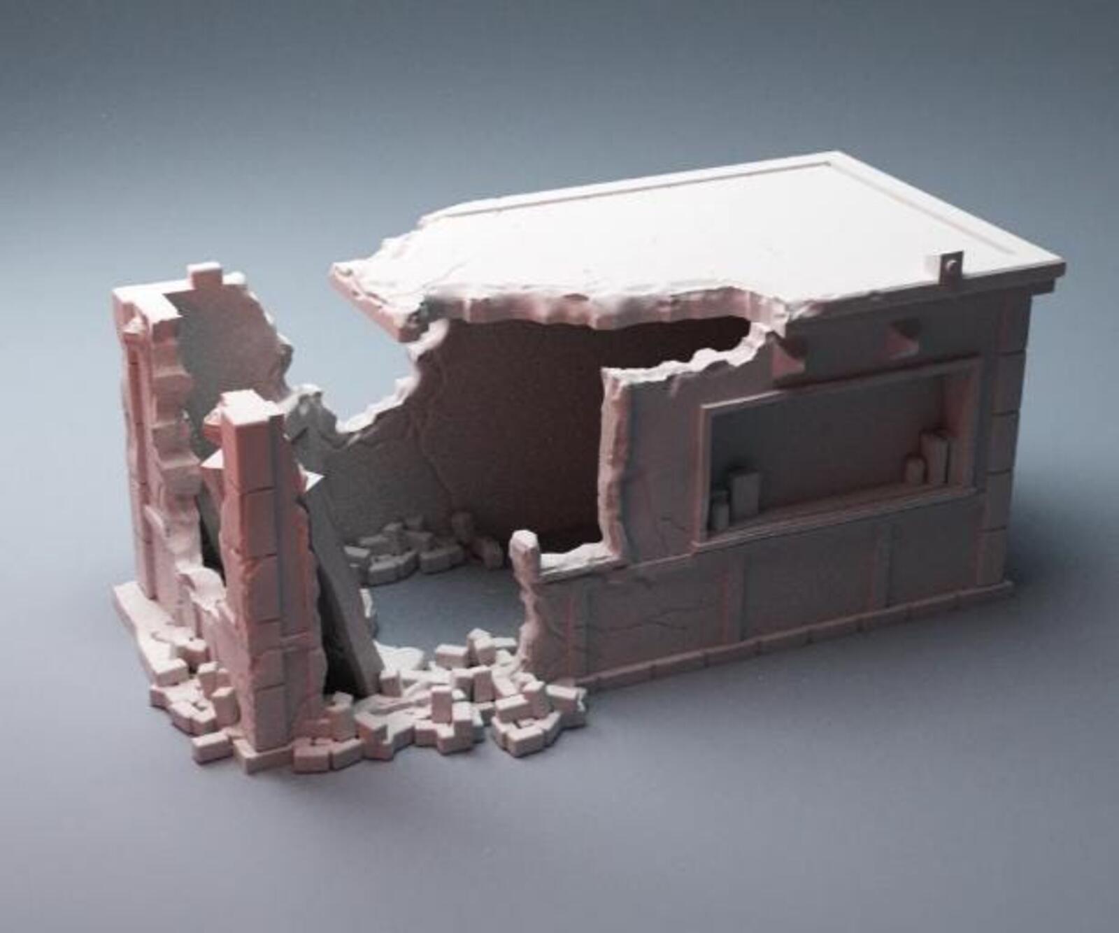 Urban Ruined Street Vendor Bundle – Modern City Building for MCP – Corvus Games Terrain