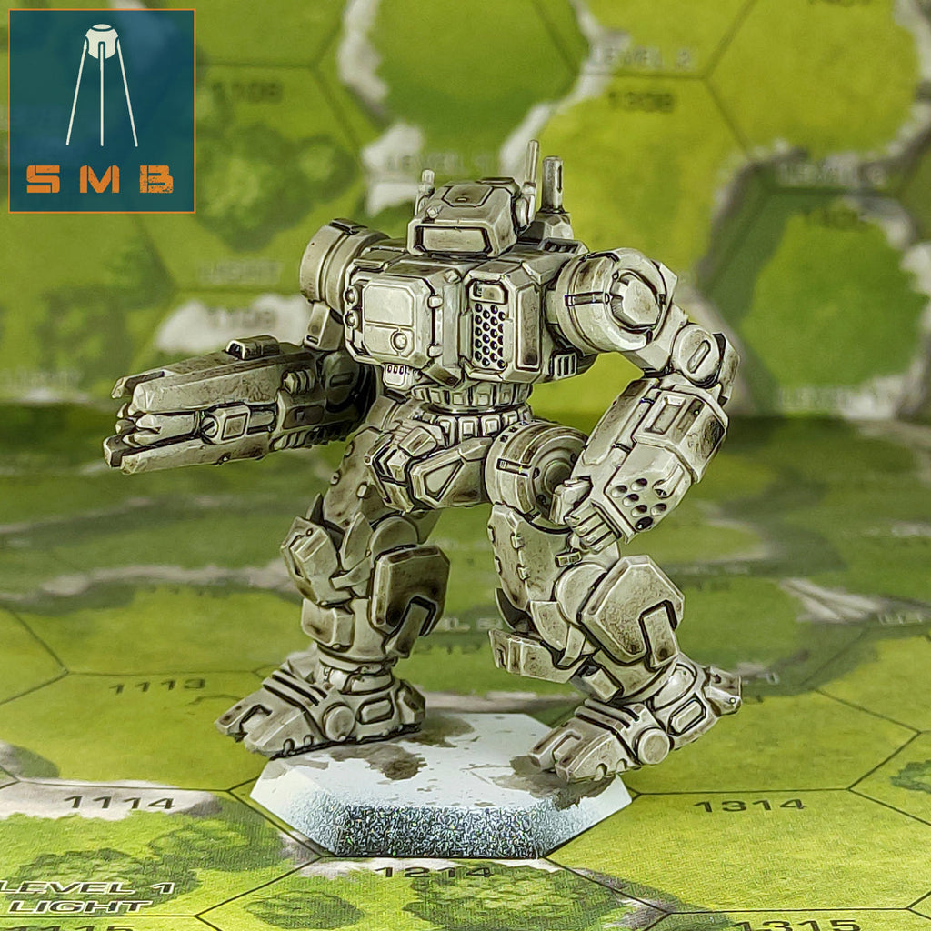 Highlander | Sir Mortimer Bombito | American Mecha | Compatible with BT and other 6mm Tabletop Wargames