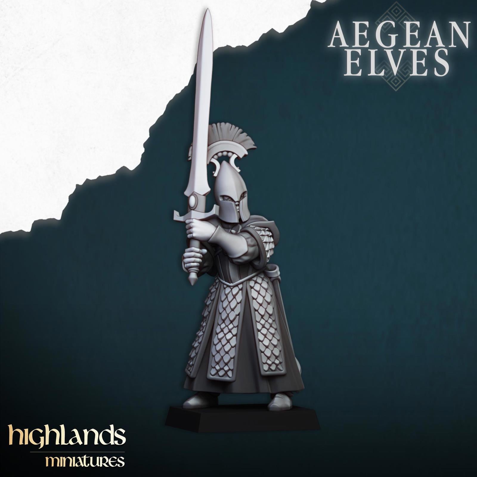 Aegean Elf Swords of Messara - Highlands Miniatures