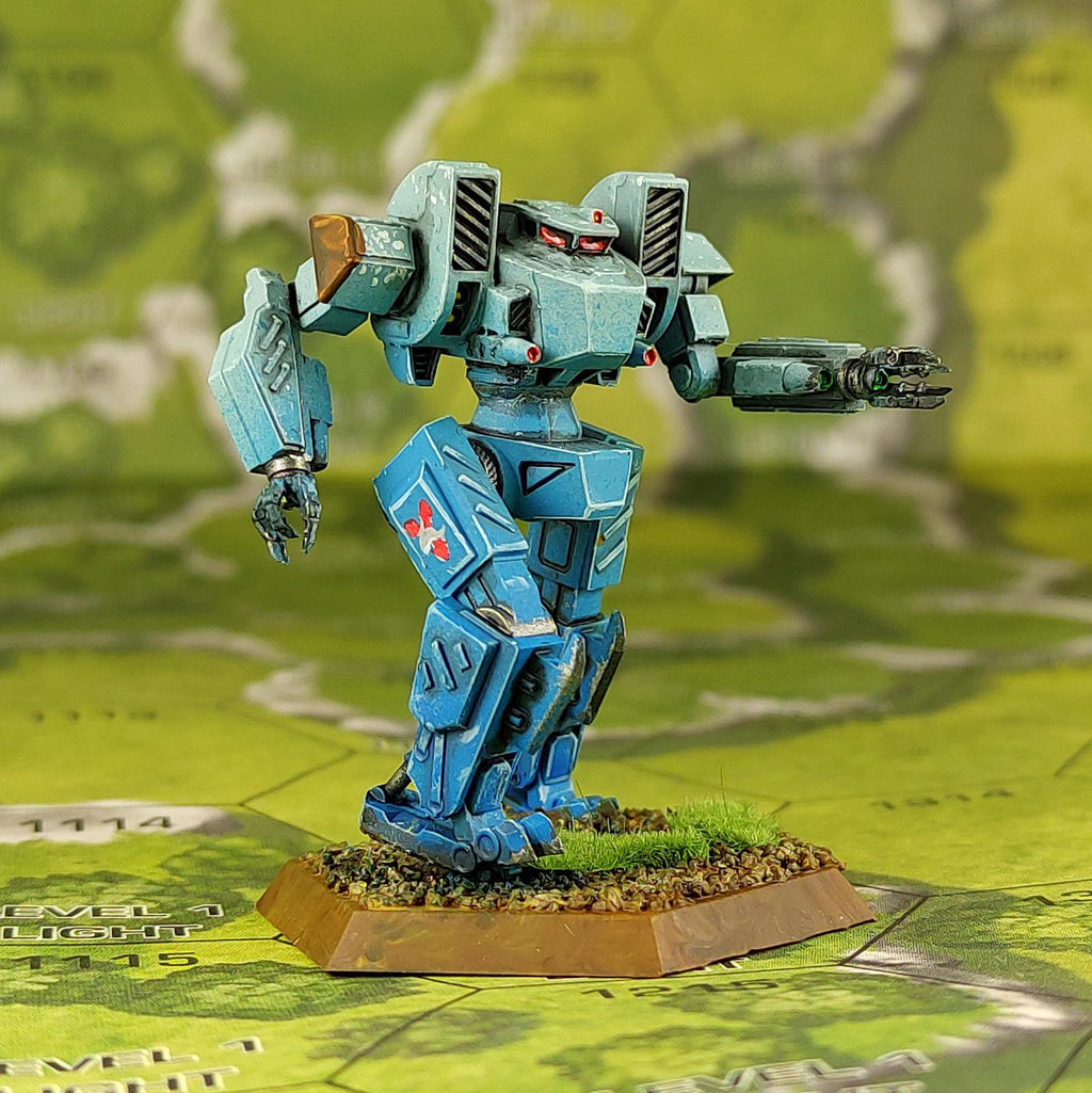 Tiburon | Sir Mortimer Bombito | American Mecha | Compatible with BT and other 6mm Tabletop Wargames