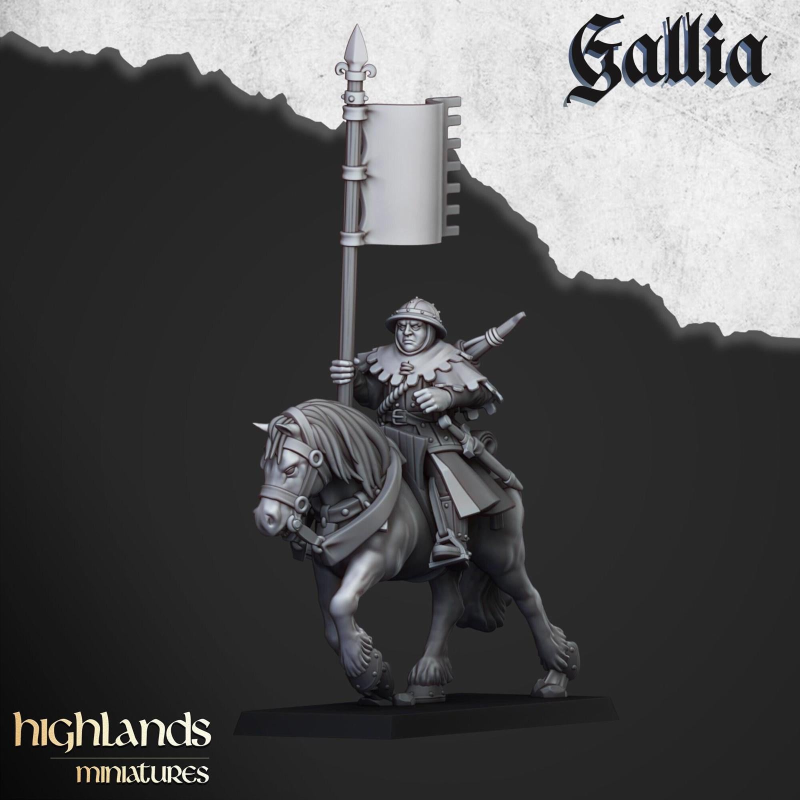 Gallia Mounted Men at Arms | Highlands Miniatures