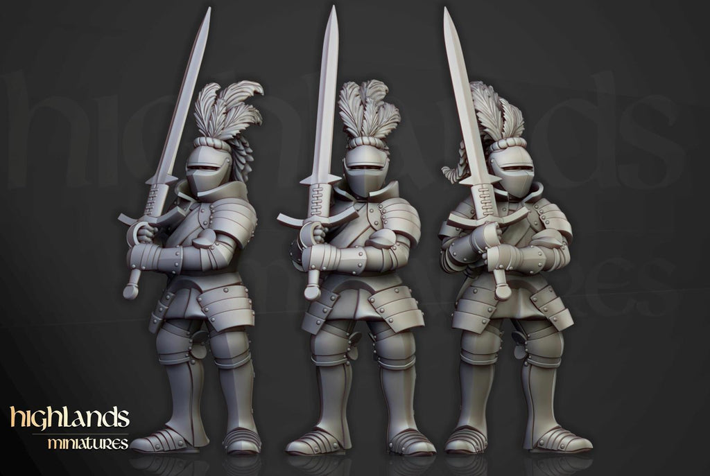 Sunland knights on foot | Highlands Miniatures