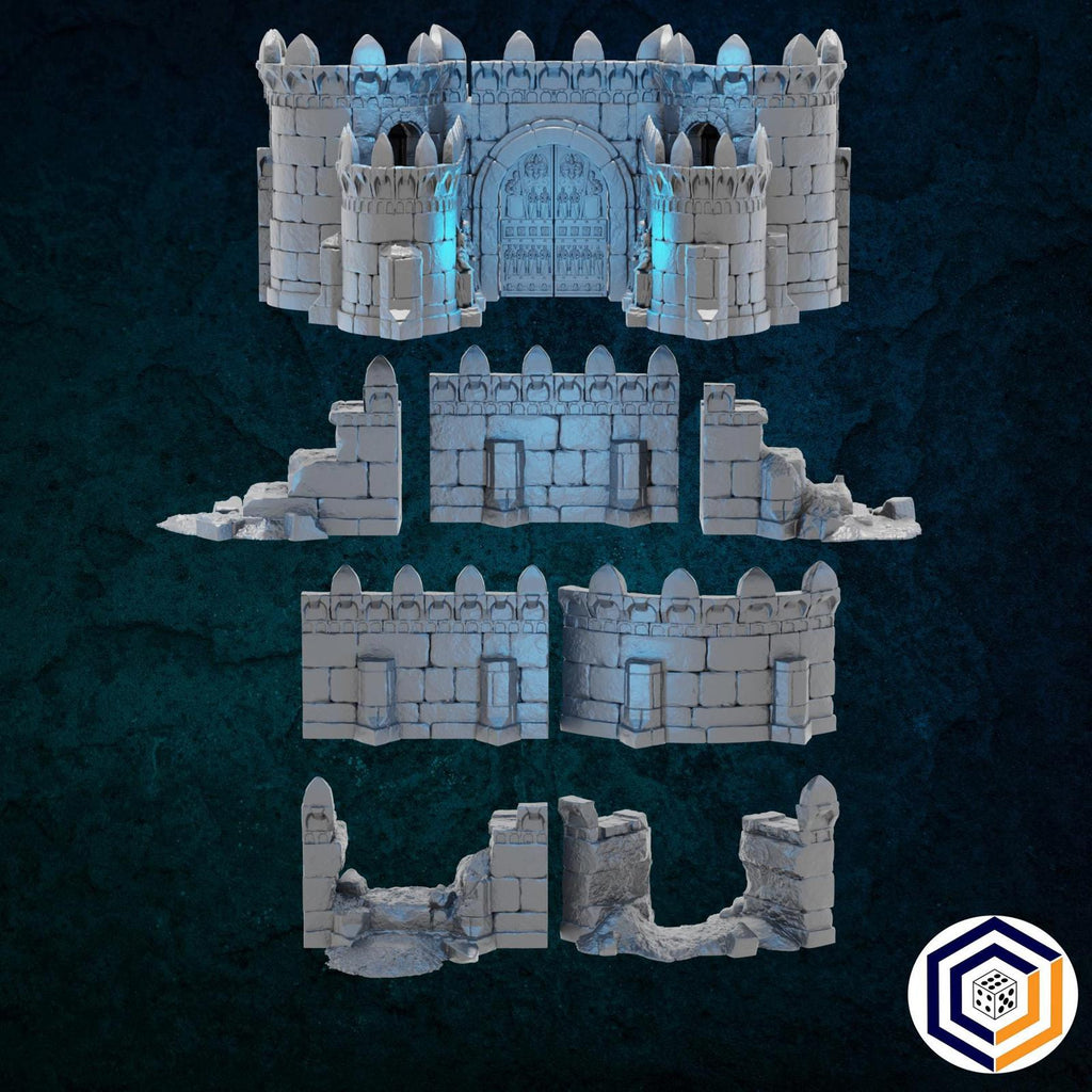 Walls & Gatehouse Kingdom of Tor Ithilas Conquest Creations