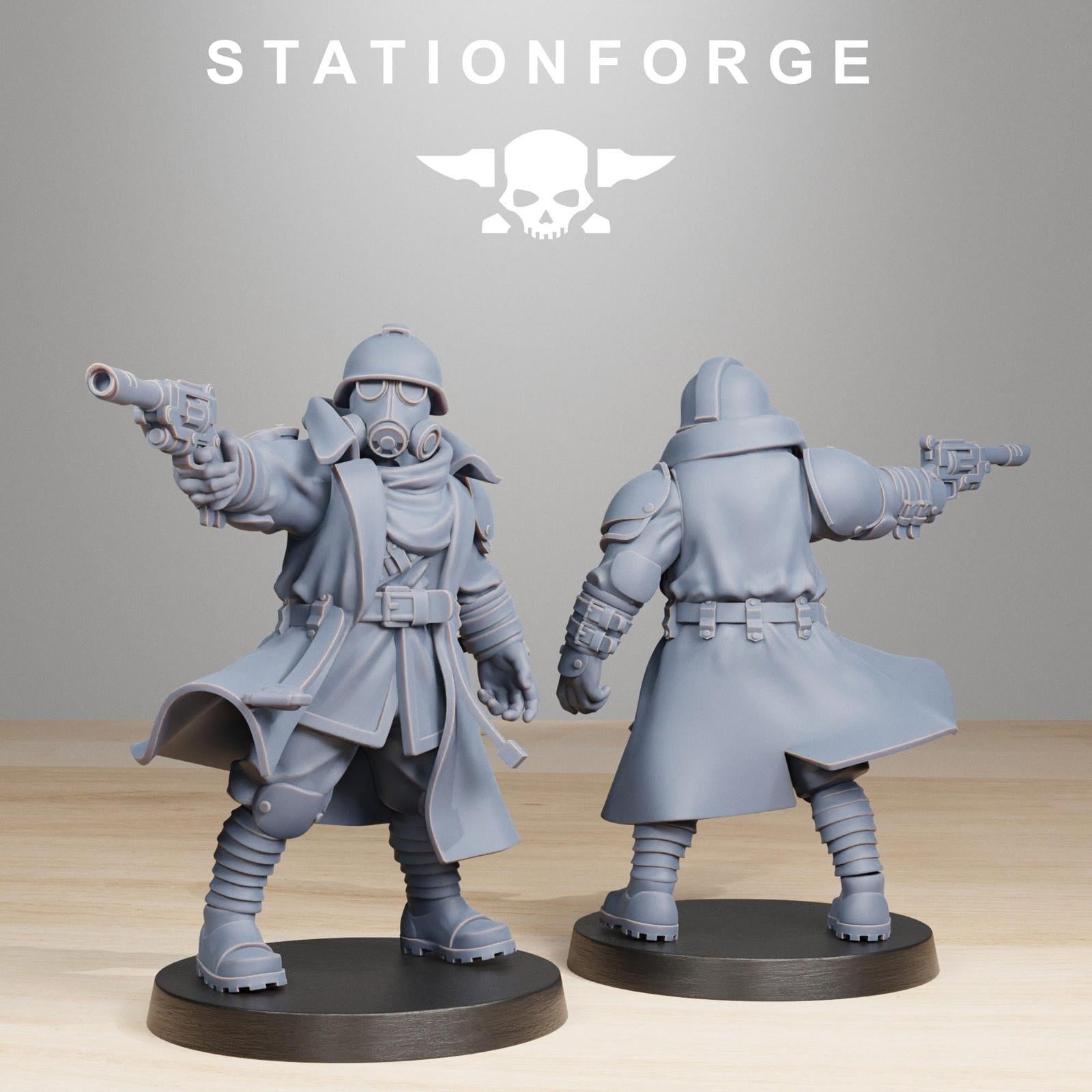 Grim Guard Scorcher Officer with Pistol