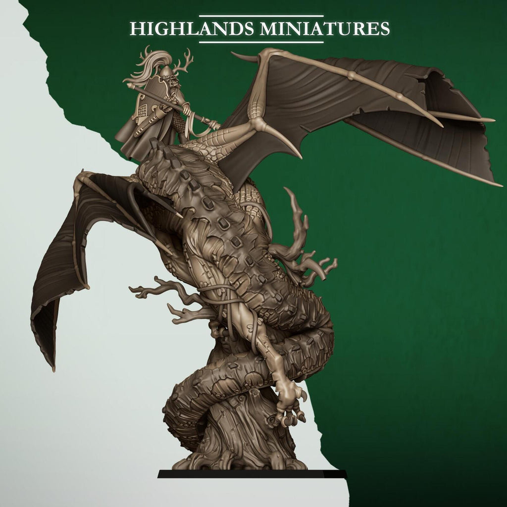 Feral Elf Prince on Forest Dragon