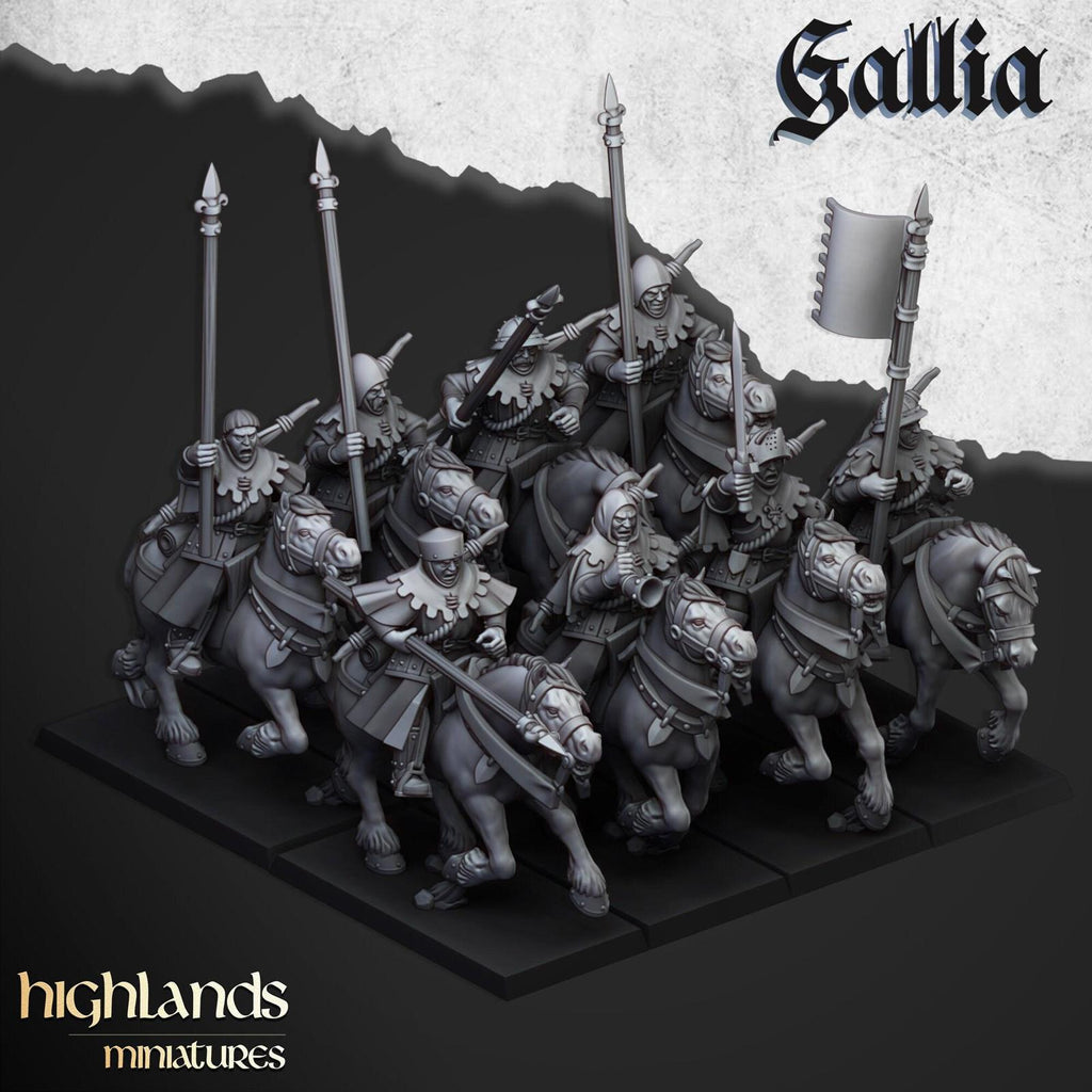 Gallia Mounted Men at Arms | Highlands Miniatures