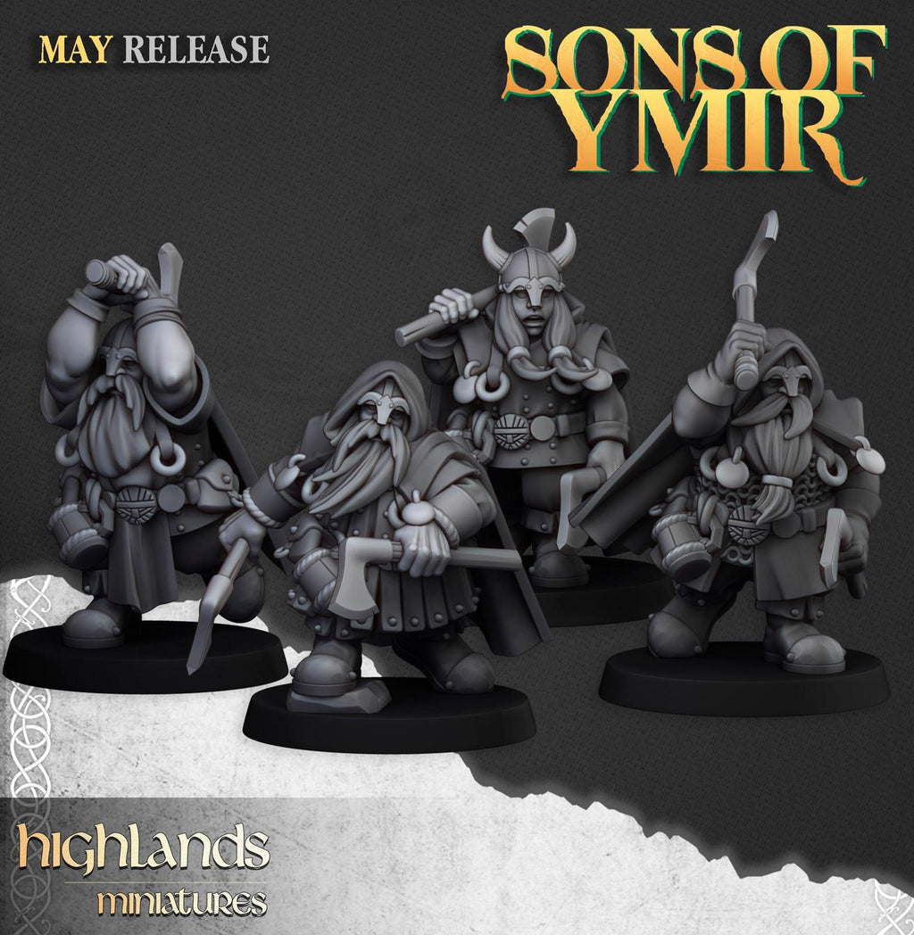 Dwarf Rangers - Highlands miniatures
