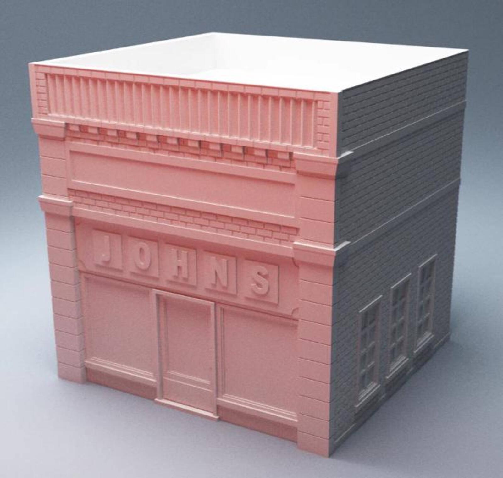 Urban Barbershop Building – Modern City Building for MCP – Corvus Games Terrain