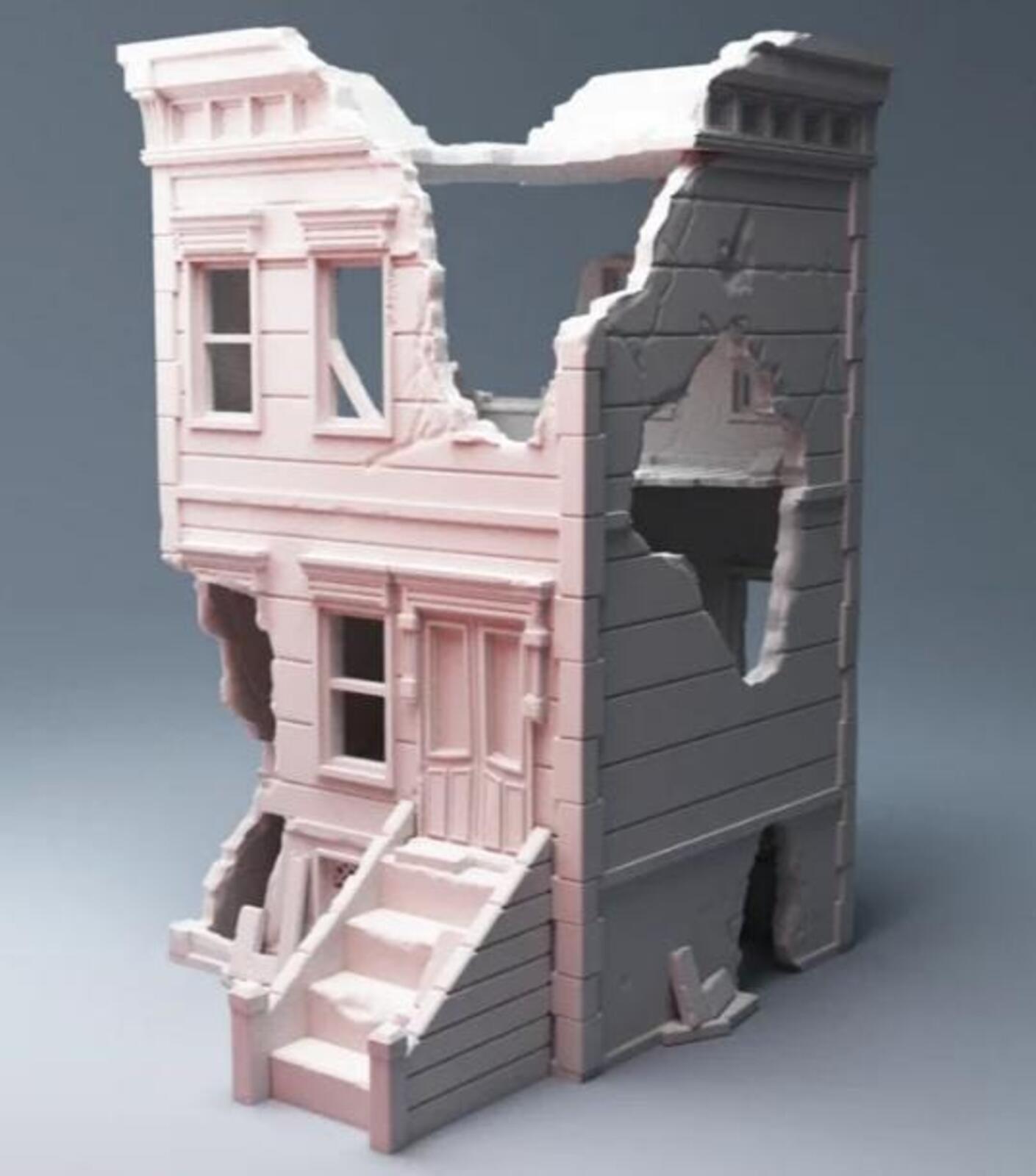 Urban Ruined Buildings Bundle – Modern City Building for MCP – Corvus Games Terrain