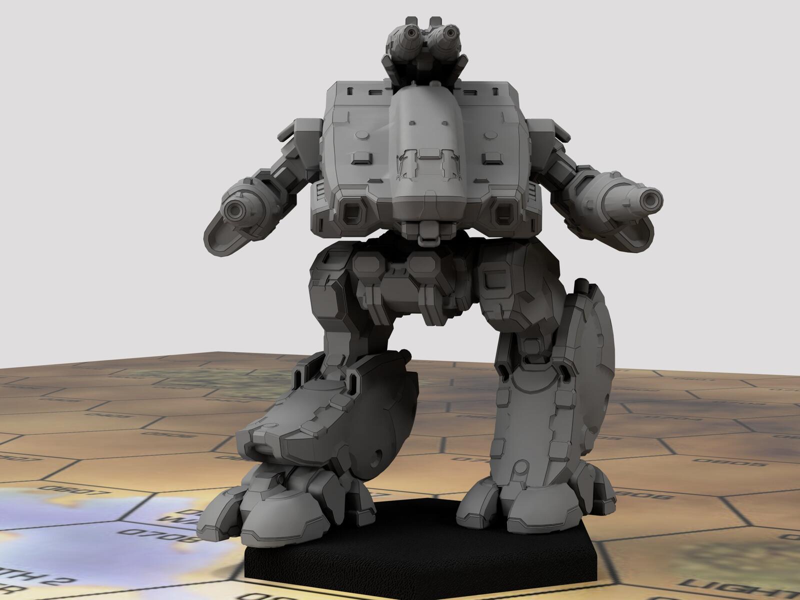 Stone Rhino (Behemoth) MWO-style by Syllogy | American Mecha | Compatible with BT and other 6mm Tabletop Wargames
