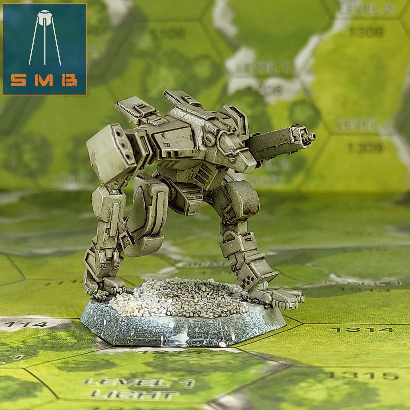Wulfen Prime | Sir Mortimer Bombito | American Mecha | Compatible with BT and other 6mm Tabletop Wargames