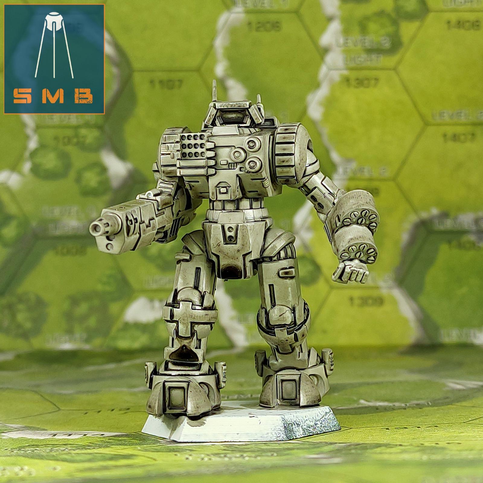 Highlander IIC | Sir Mortimer Bombito | American Mecha | Compatible with BT and other 6mm Tabletop Wargames