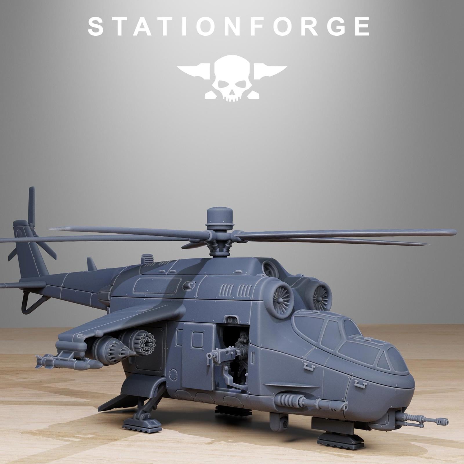 Grim Guard Helicopter -Solid Cock Pit
