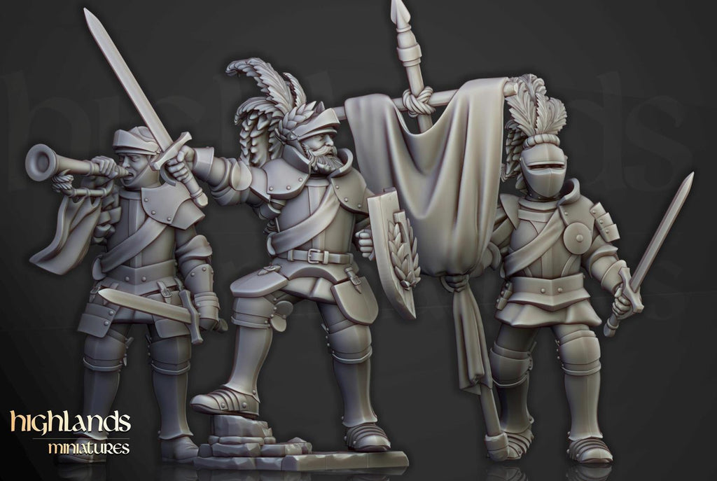 Sunland knights on foot | Highlands Miniatures