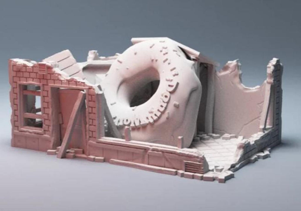 Urban Ruined Buildings Bundle – Modern City Building for MCP – Corvus Games Terrain