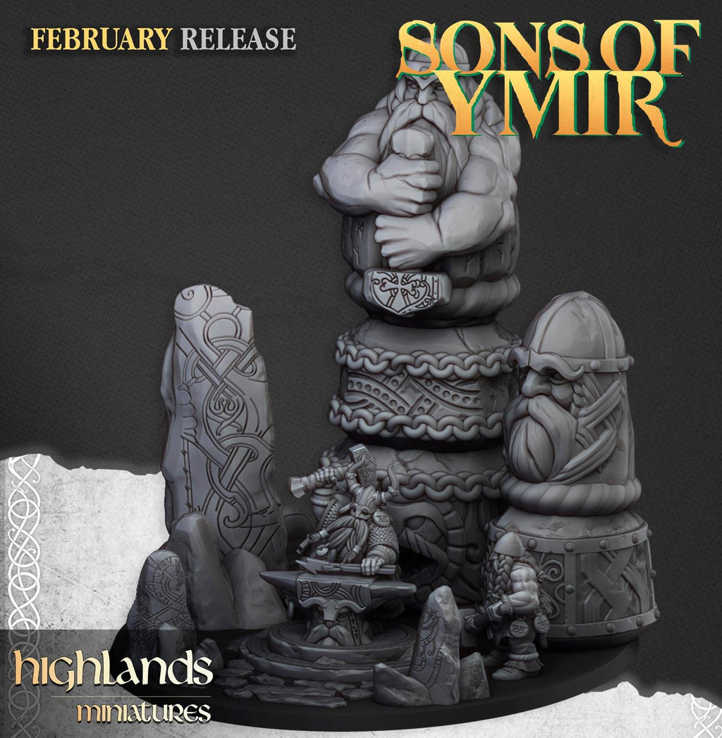 Ancient Dwarf Forge - Highlands Miniatures