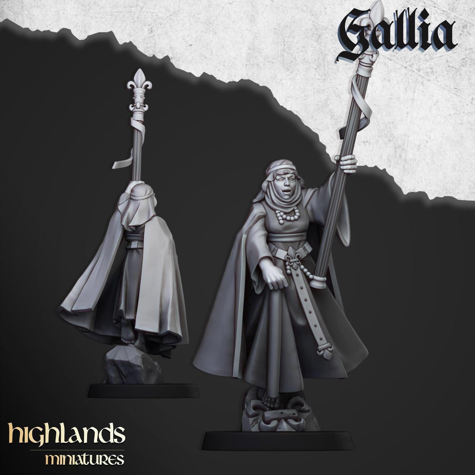Damsel of Galia on foot/mounted | Highlands Miniatures