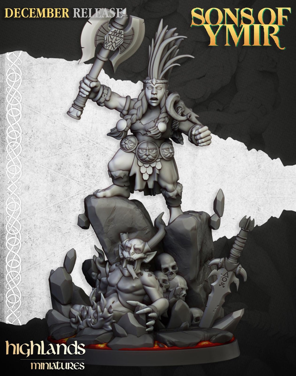 Female Demon Seeker - Highlands Miniatures