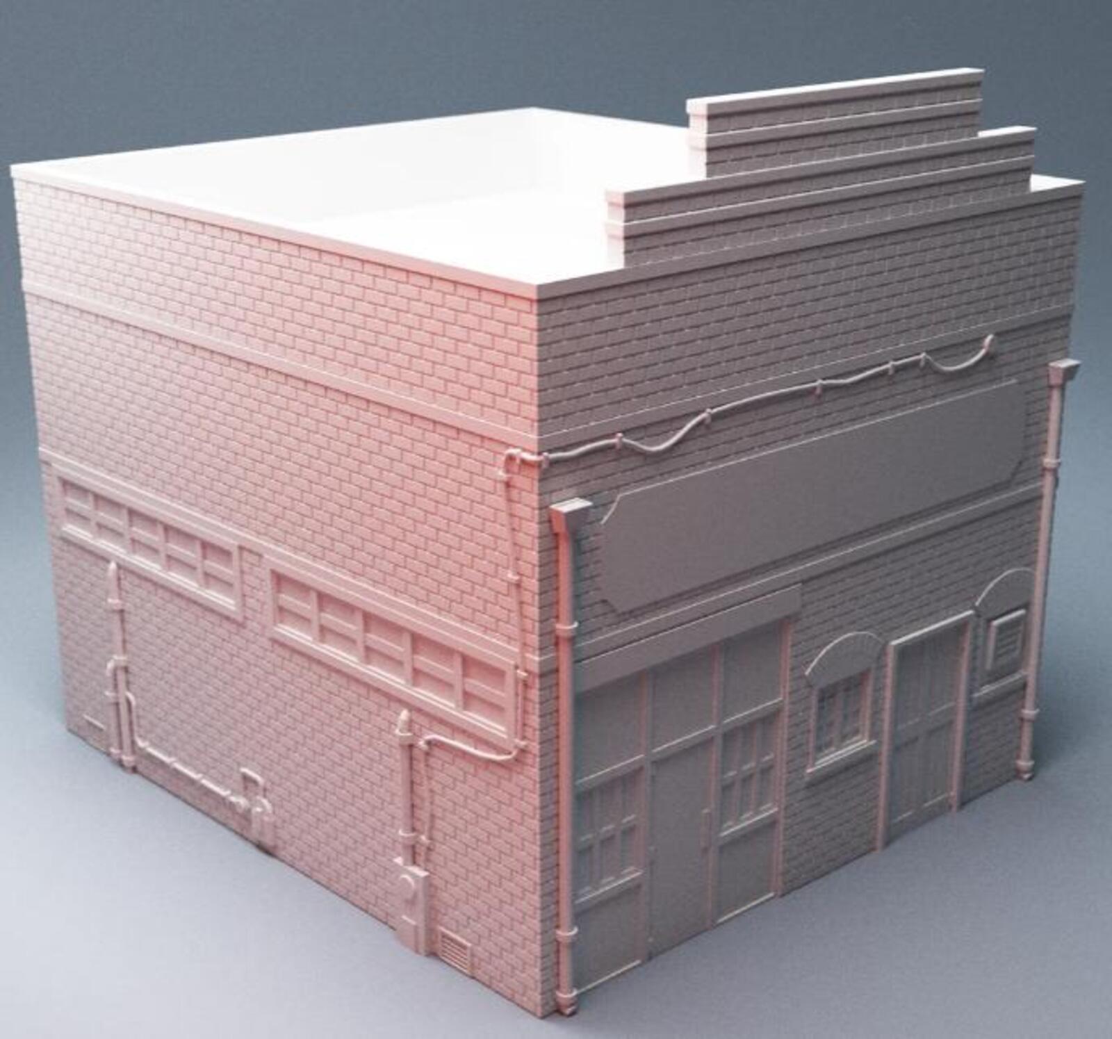 Urban Repair Workshop Building – Modern City Building for MCP – Corvus Games Terrain