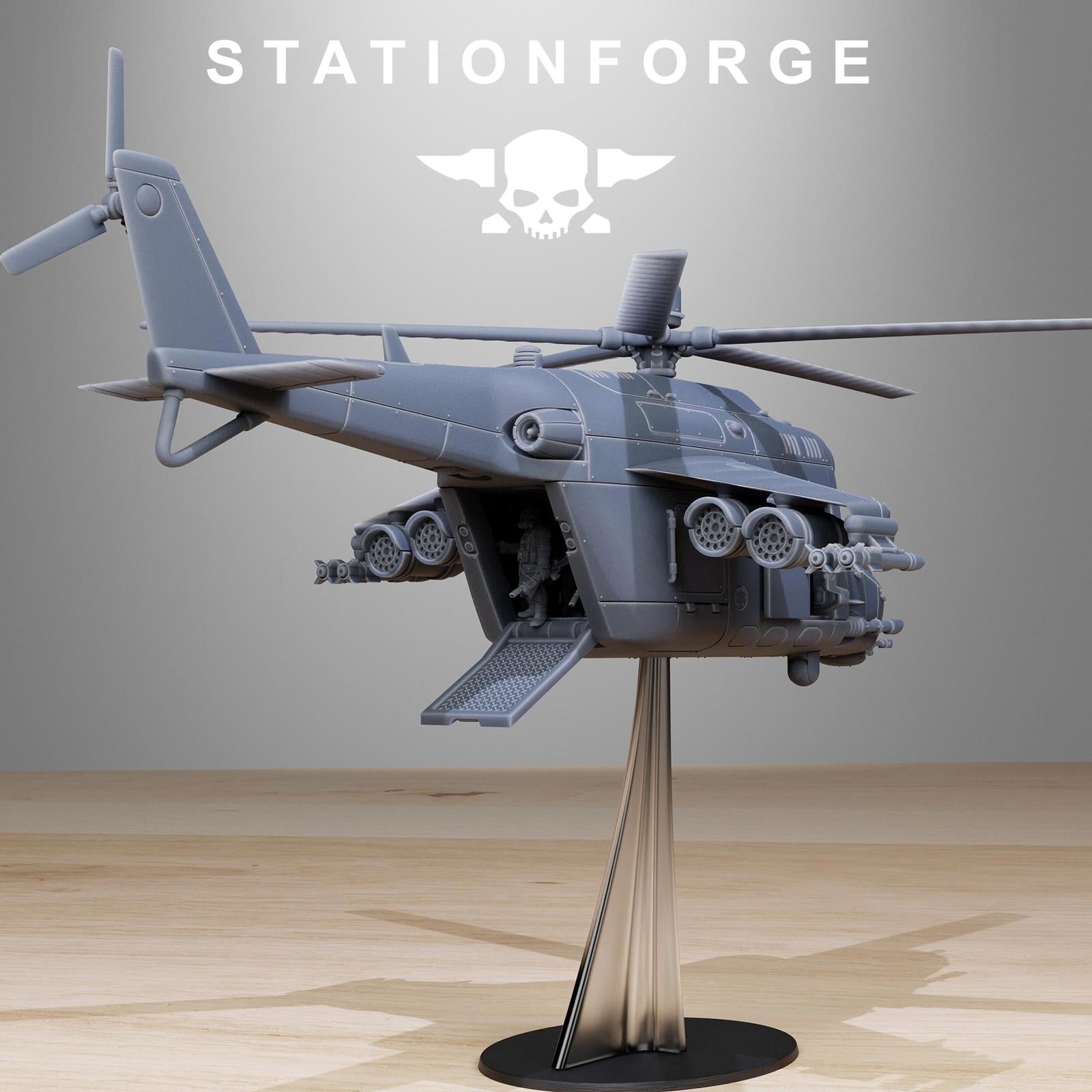 Grim Guard Helicopter -Solid Cock Pit