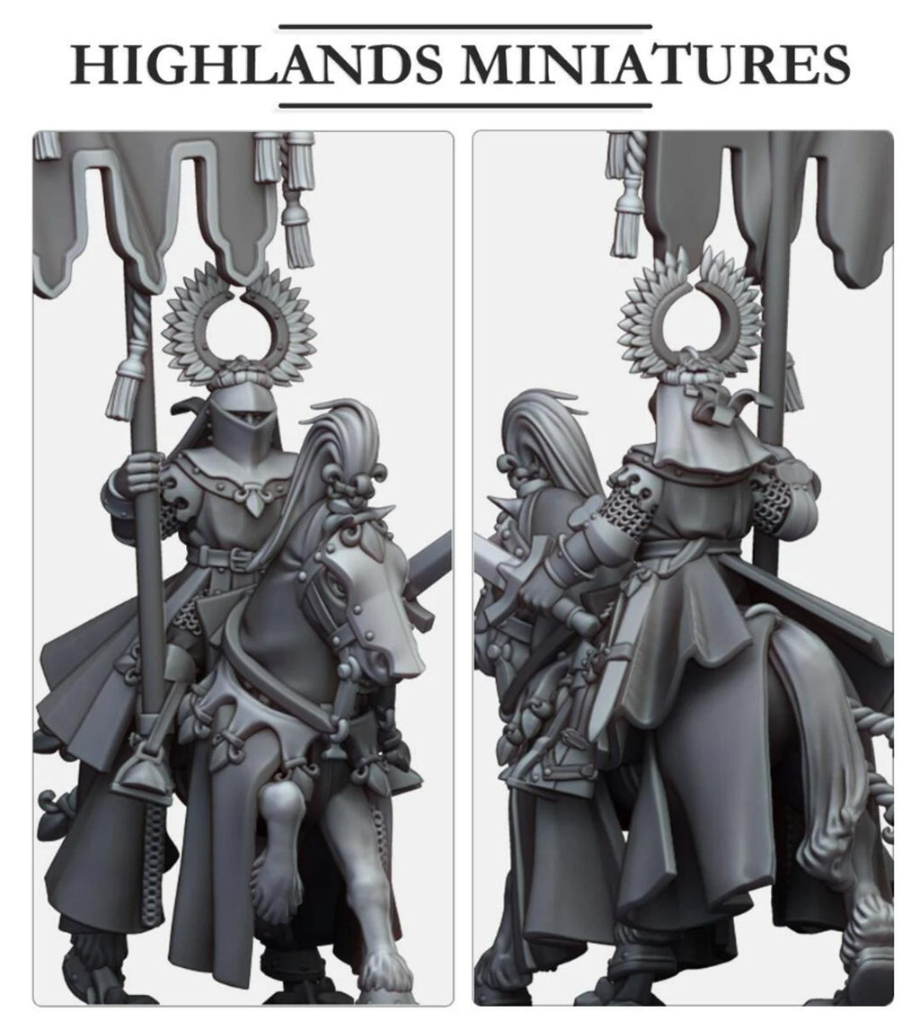 Gallia Battle Standard on Foot and mounted | Highlands Miniatures