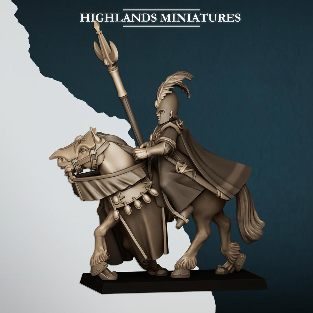 Mounted Aegean Elf Mage - Highlands Miniatures