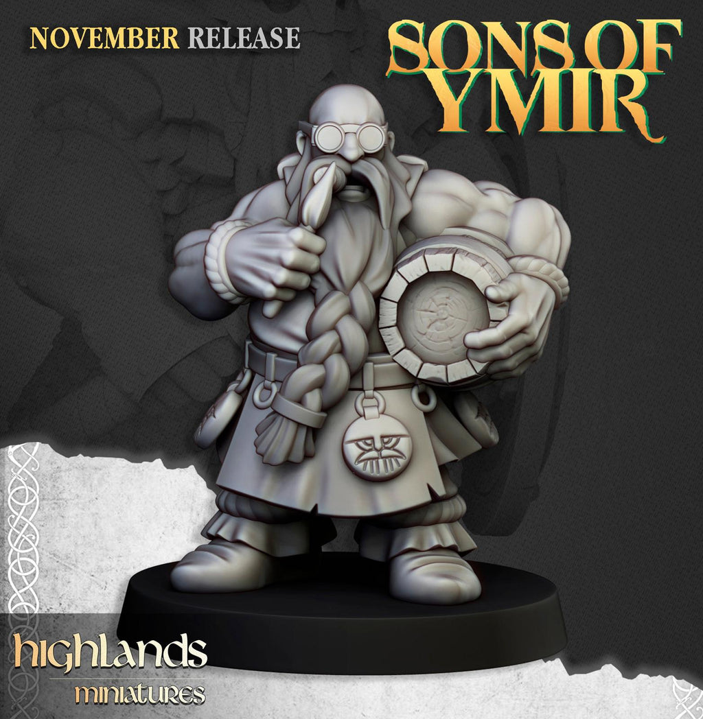Dwarf Flame Cannon - Highlands Miniatures