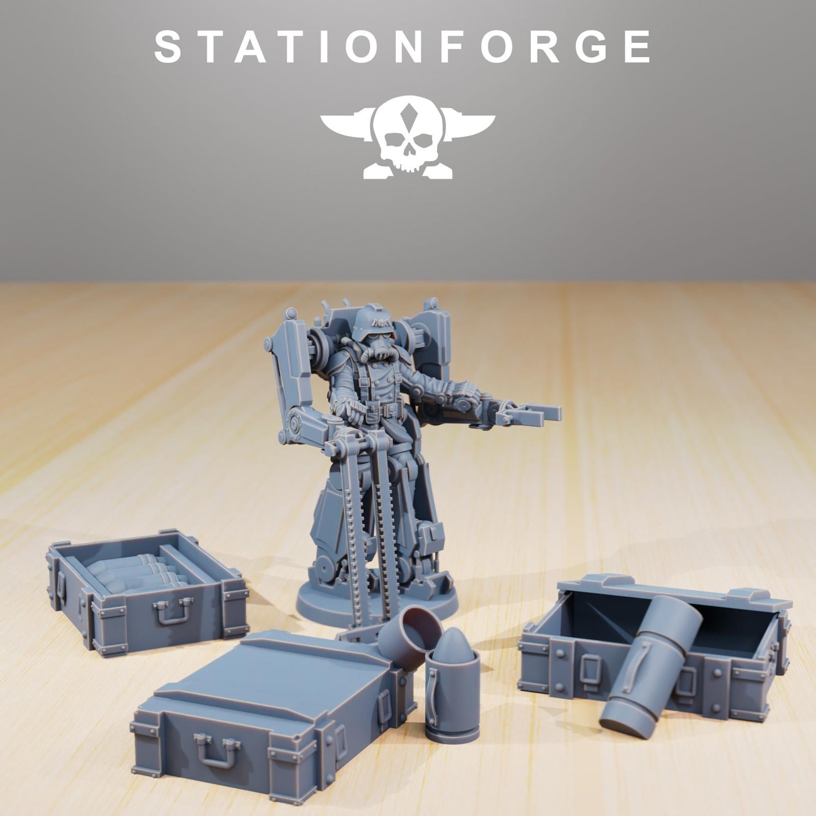 Grim Guard Light Artillery Quad/ Long barrel