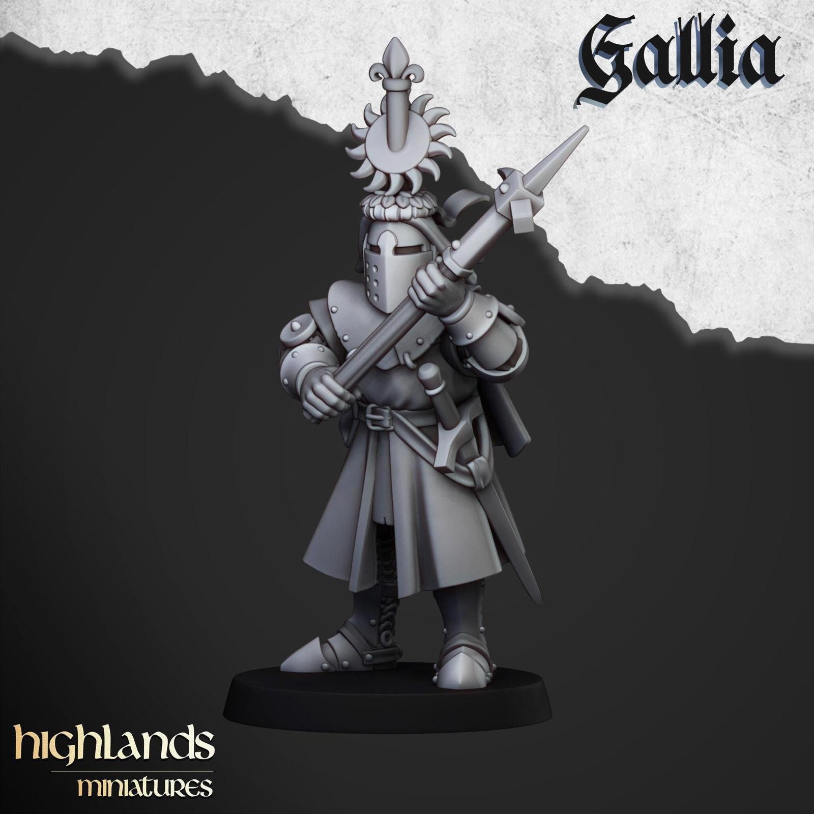 Knights Of Gallia On Foot | Highlands Miniatures