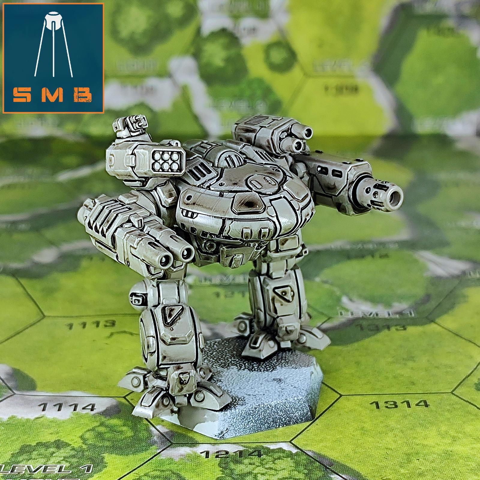 Turkina C | Sir Mortimer Bombito | American Mecha | Compatible with BT and other 6mm Tabletop Wargames