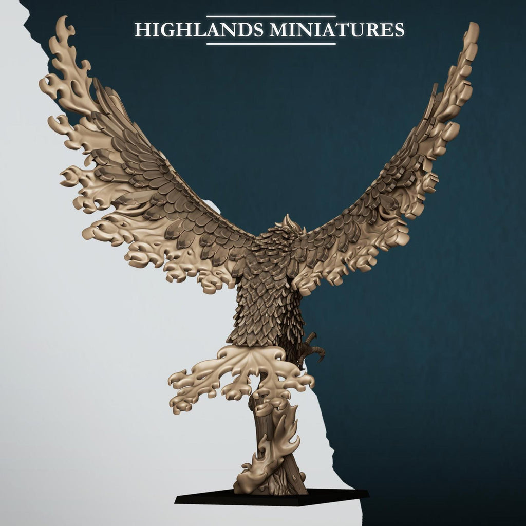 Aegean Lord on Phoenix (fire or ice) - Highlands Miniatures
