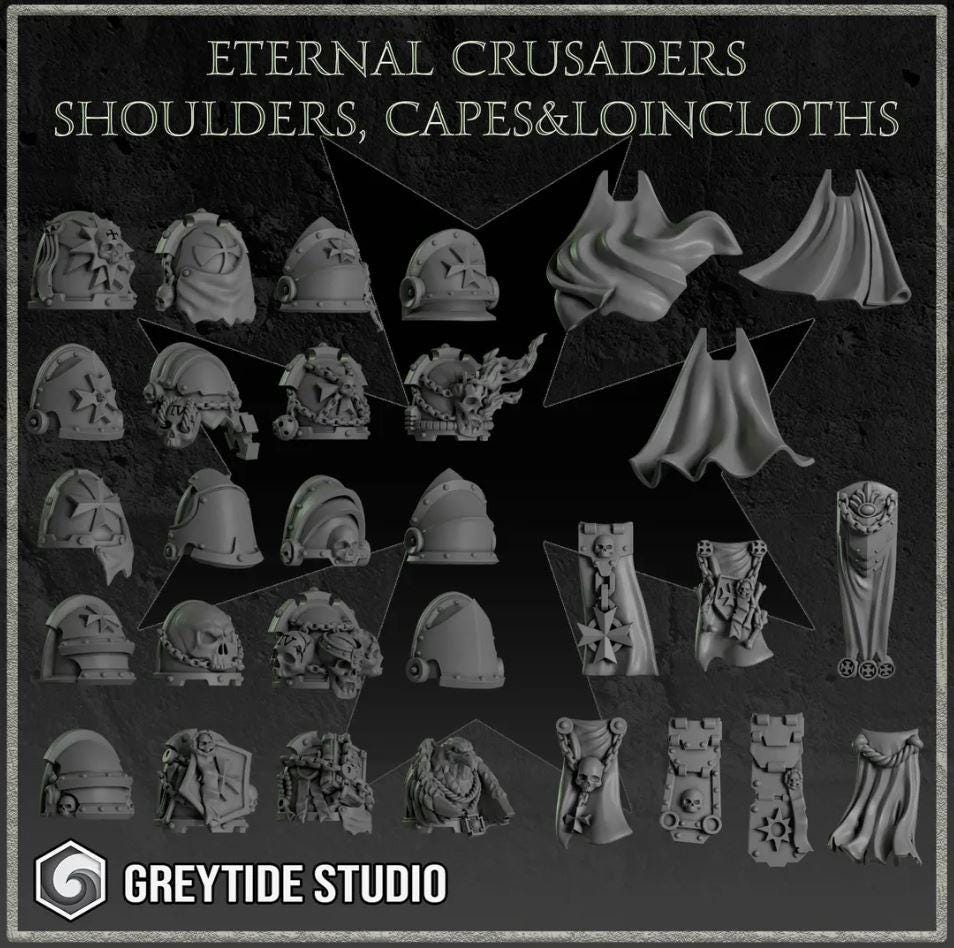 Eternal Crusaders Melee Set GreyTide Studio | Tabletop Miniature Wargaming Grim-Dark Sci-Fi  Proxy