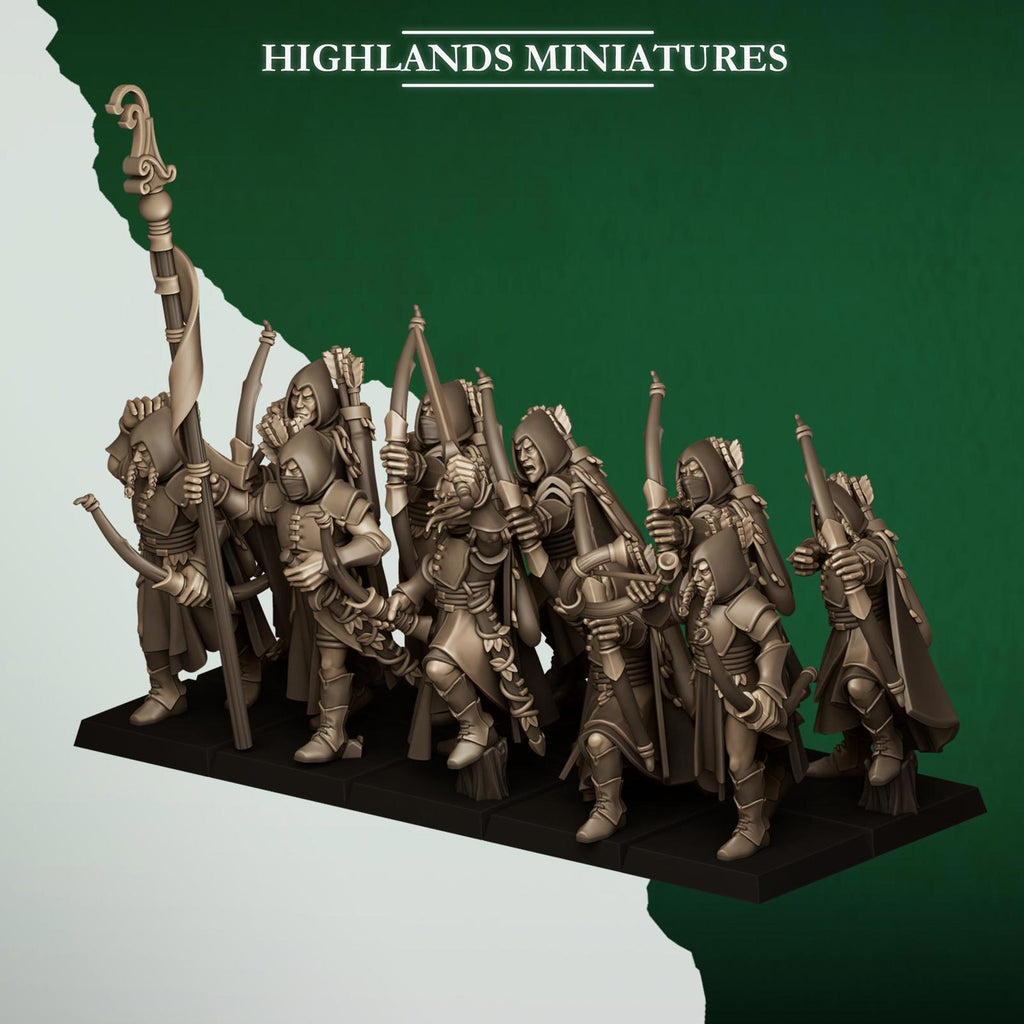 Feral Archers, Feral Elves - Highlands Miniatures