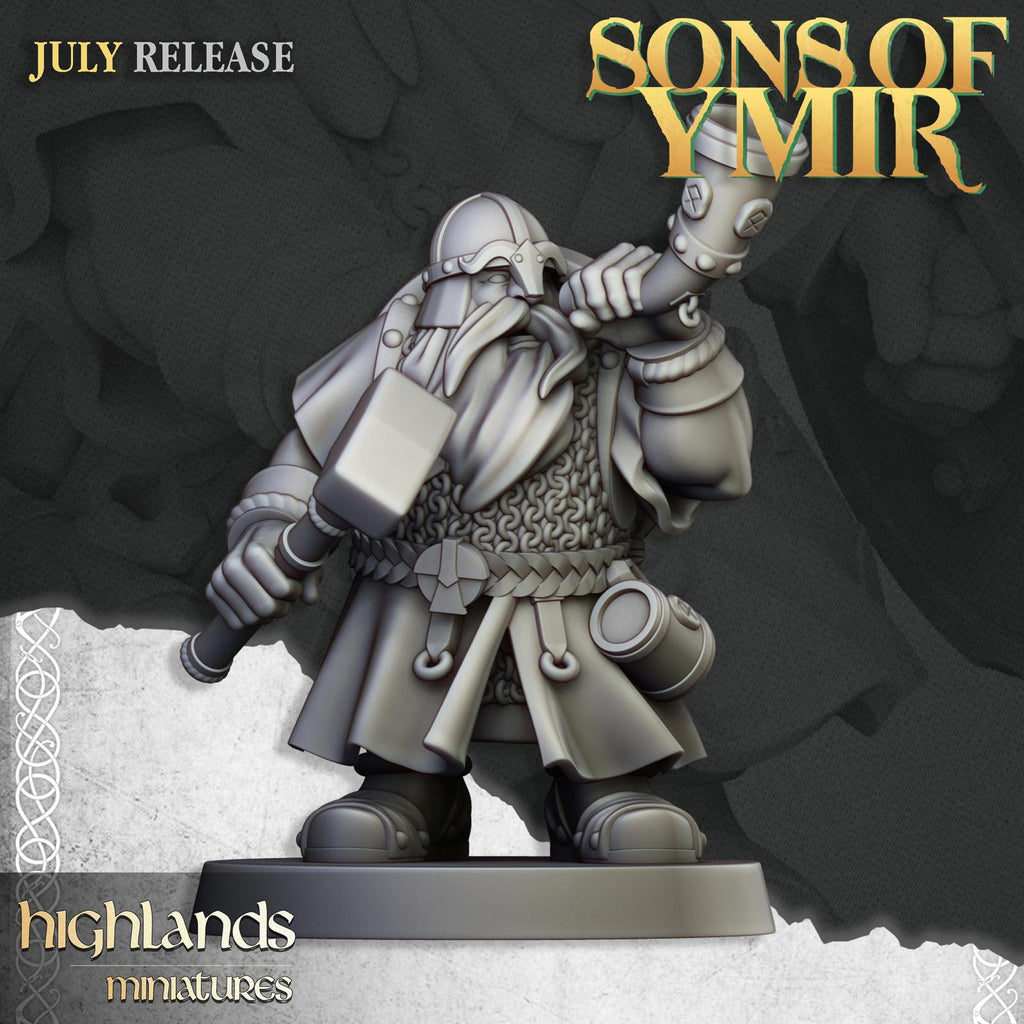 Dwarf Warriors with great weapons - Highlands Miniatures