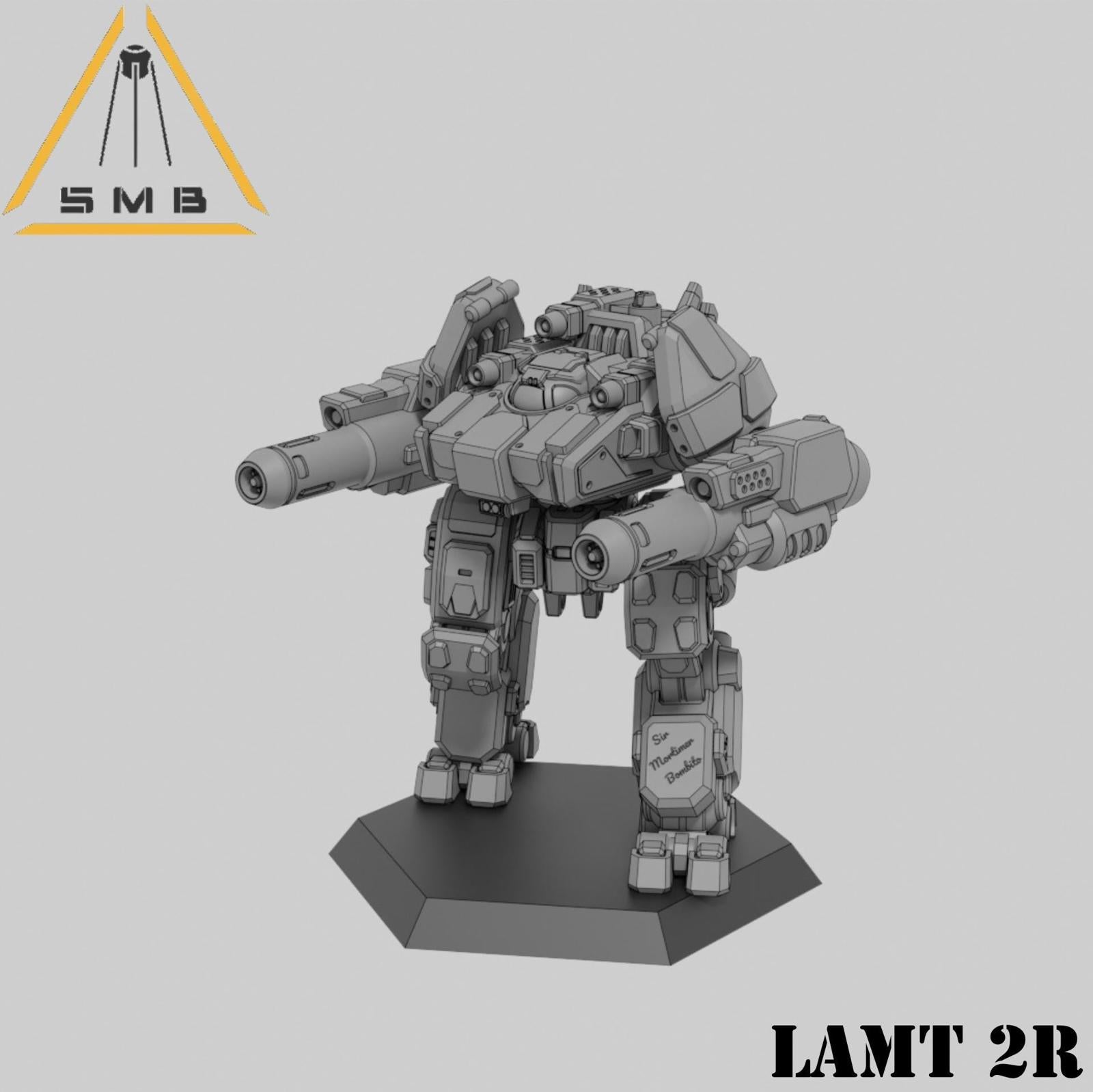 Lament LMT-2R | Sir Mortimer Bombito | American Mecha | Compatible with BT and other 6mm Tabletop Wargames