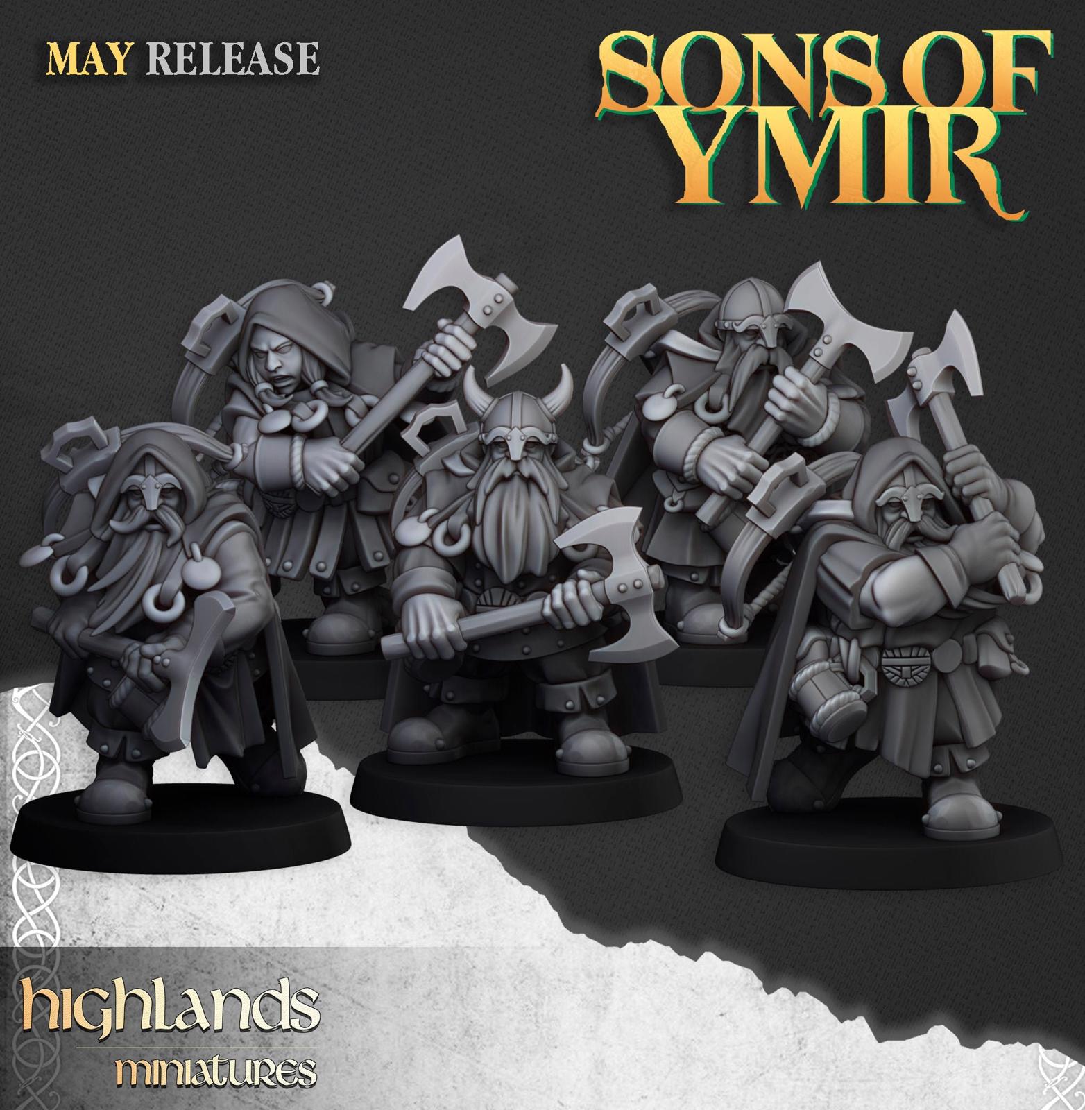 Dwarf Rangers - Highlands miniatures