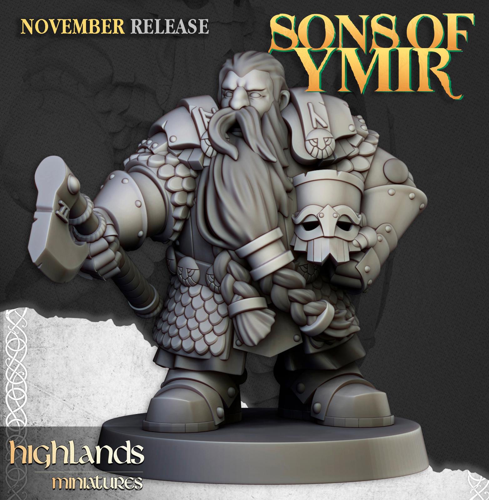 Dwarf Huscarls - Highlands Miniatures