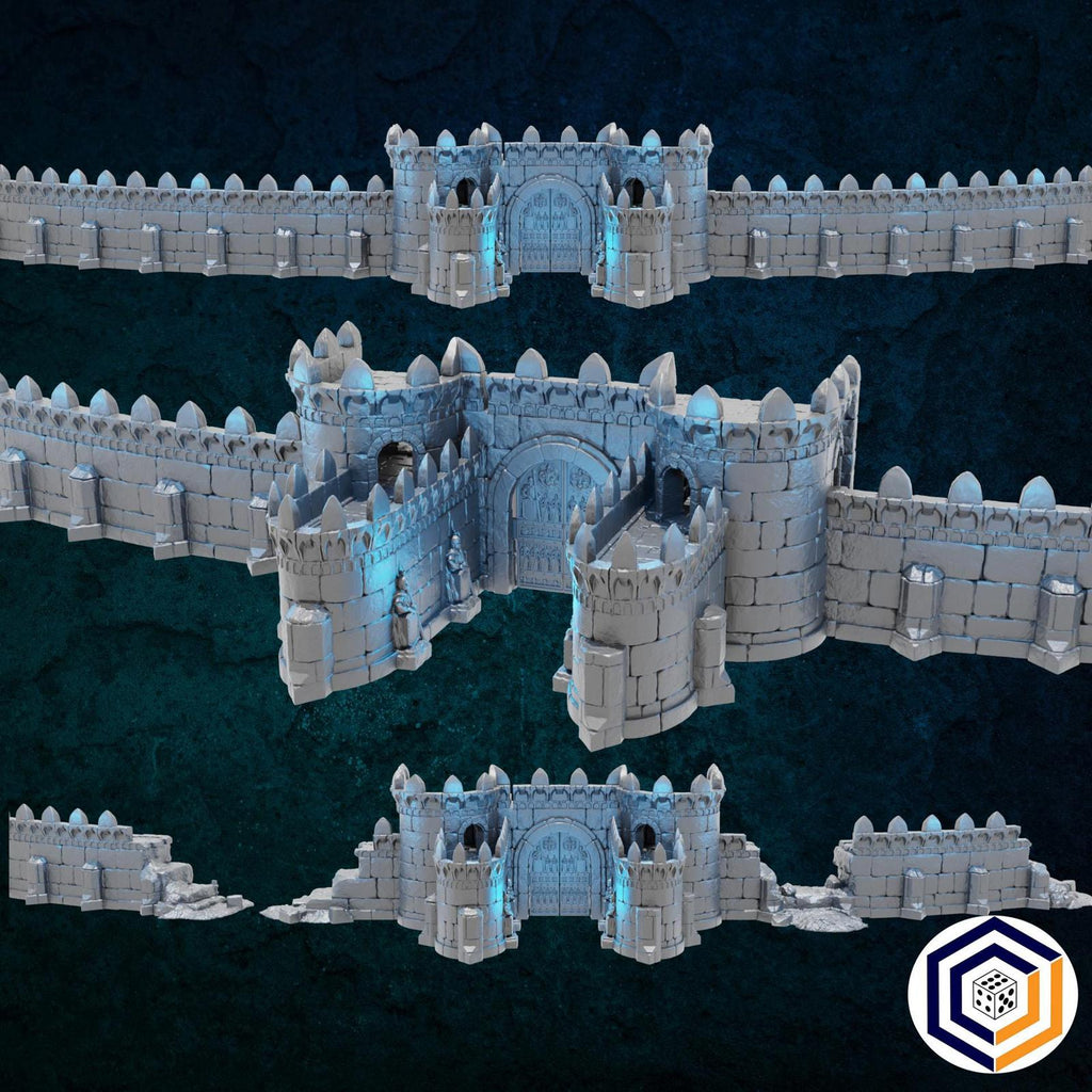 Walls & Gatehouse Kingdom of Tor Ithilas Conquest Creations