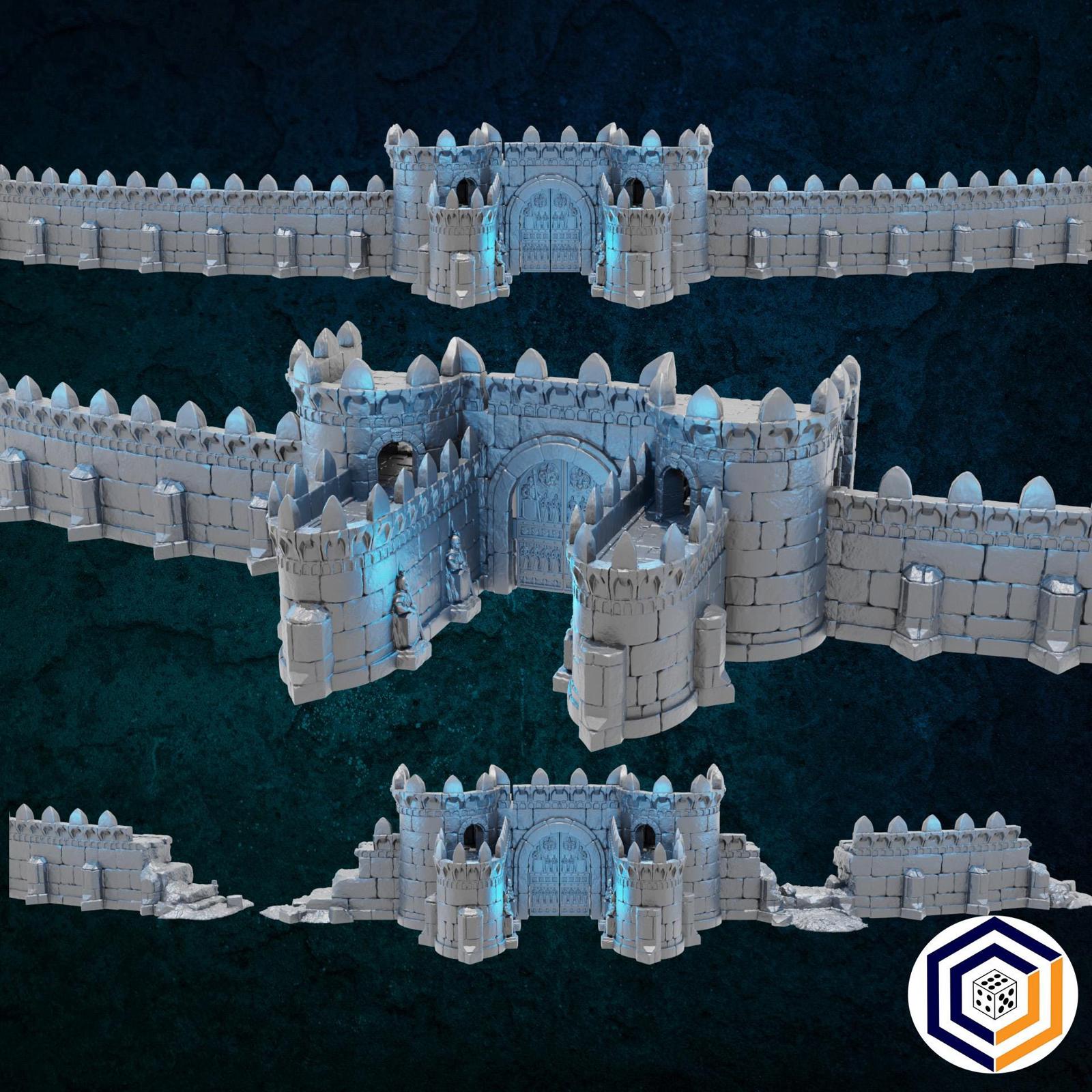 Walls & Gatehouse Kingdom of Tor Ithilas Conquest Creations