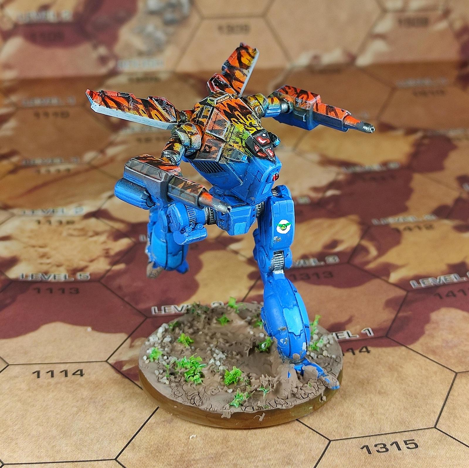 Jade Phoenix | Sir Mortimer Bombito | American Mecha | Compatible with BT and other 6mm Tabletop Wargames